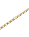 4mm 18k gold tennis necklace by Iceman Society