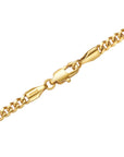 3mm 18k gold plain cuban necklace by Iceman Society