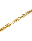 5mm 18k gold plain cuban necklace by Iceman Society