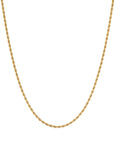 3mm 18k gold rope necklace by Iceman Society