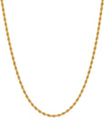 4mm 18k gold rope necklace by Iceman Society