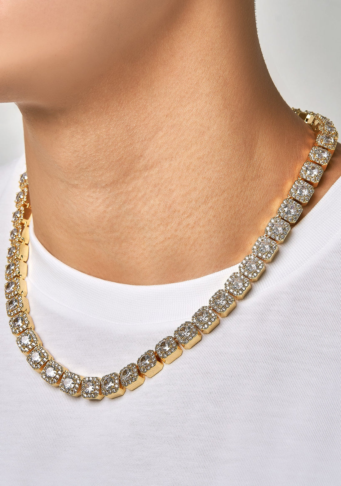 ICE BAGUETTE - 項鍊 (Yellow Gold)