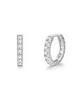 White gold diamond earrings by Iceman Society