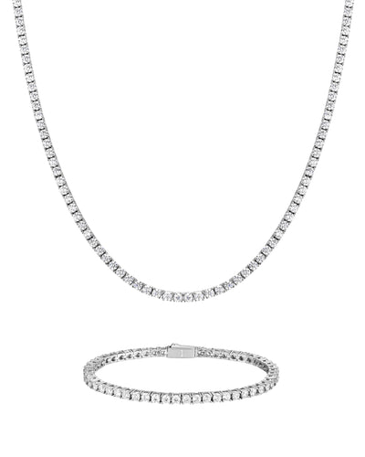 ICE SPARKLER - 3mm Tennis組合 (White Gold)