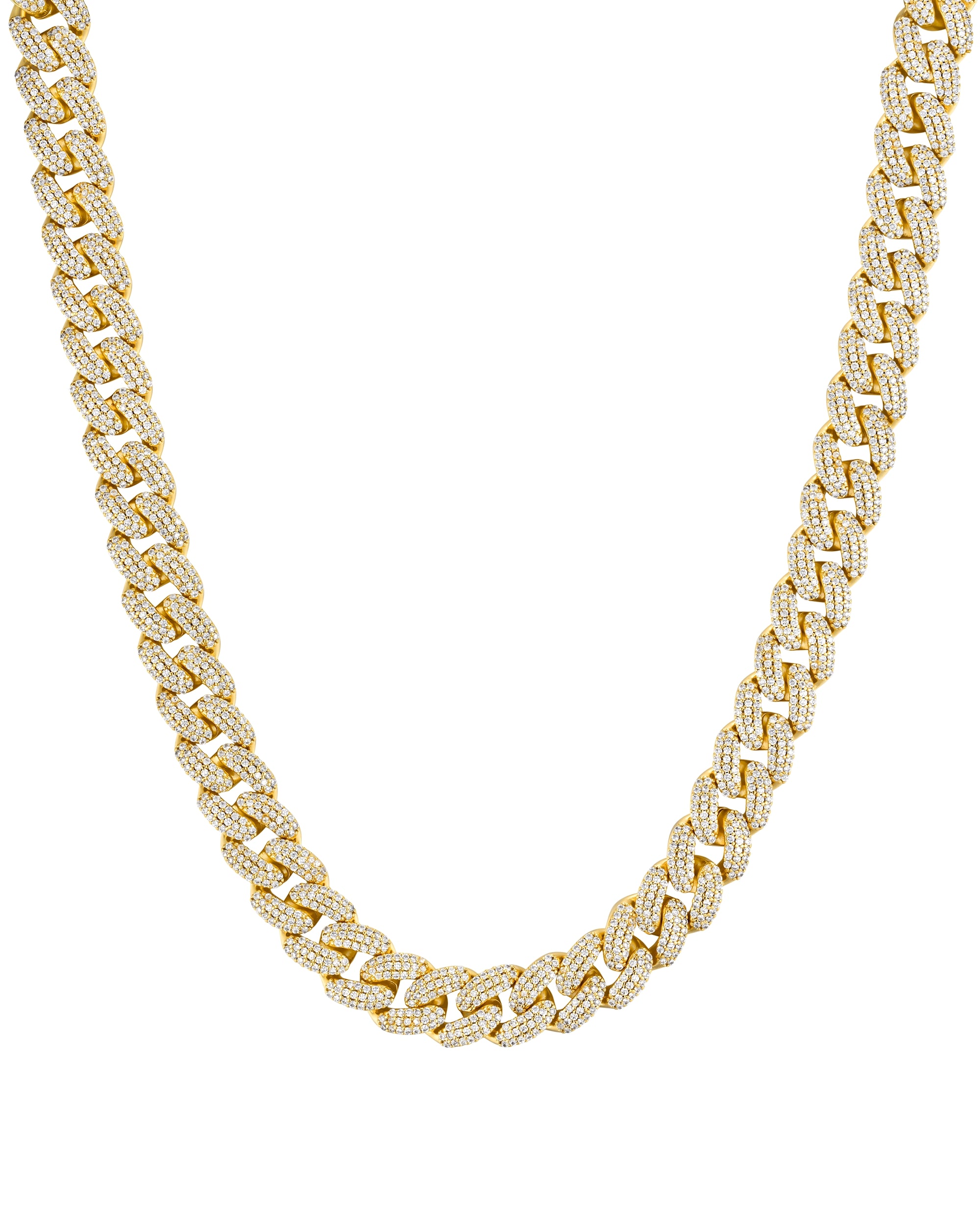 12mm 18K gold iceman cuban necklace by Iceman Society