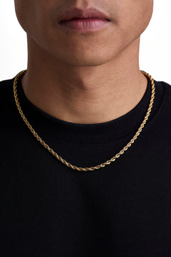 THE ROPE  - 4mm 麻花項鍊 (18K Gold)