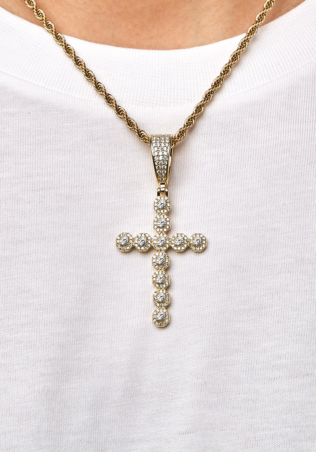 FREEZY CROSS PIECE - 墜飾 (Yellow Gold)