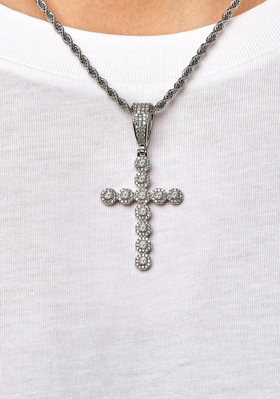 FREEZY CROSS PIECE - 墜飾 (White Gold)