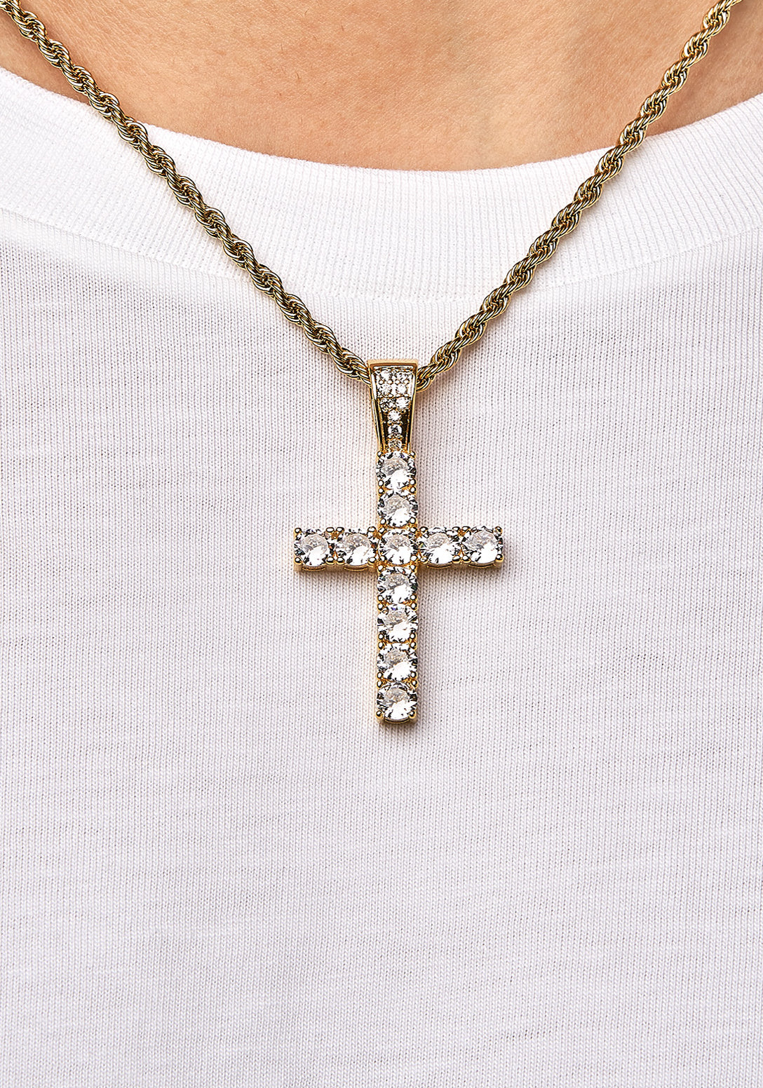 ICE CROSS PIECE - 墜飾 (Yellow Gold)